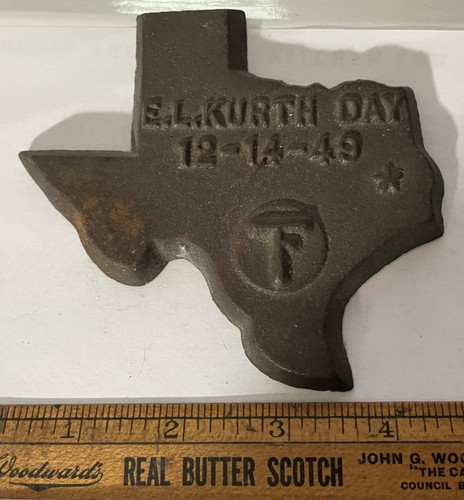 Vintage cast iron paperweight - cast,