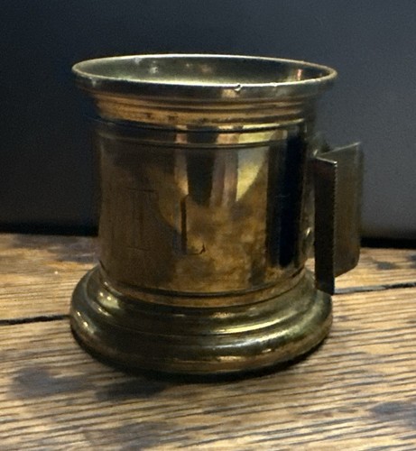 Vintage brass stamp dispenser - stamp,