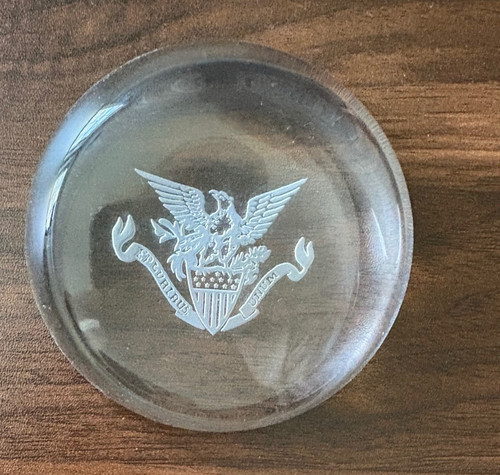 Vintage glass paperweight - vintage,