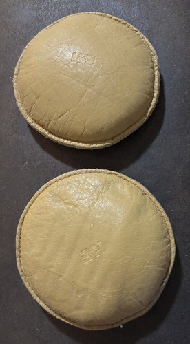 Vintage round tan - k+e,