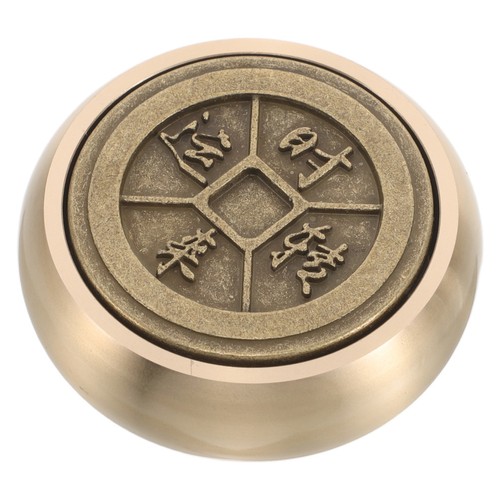 Vintage solid brass round - vintage,