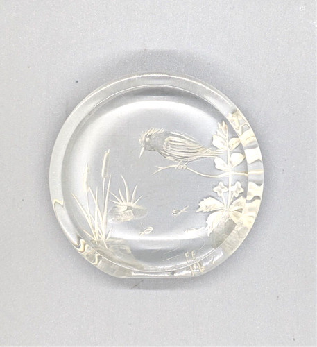 Vintage 1950 reverse carved - reverse,
