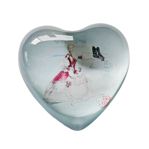 Vintage glass heart - vintage,